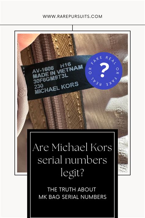 look up michael kors serial number|Michael Kors authentication serial number.